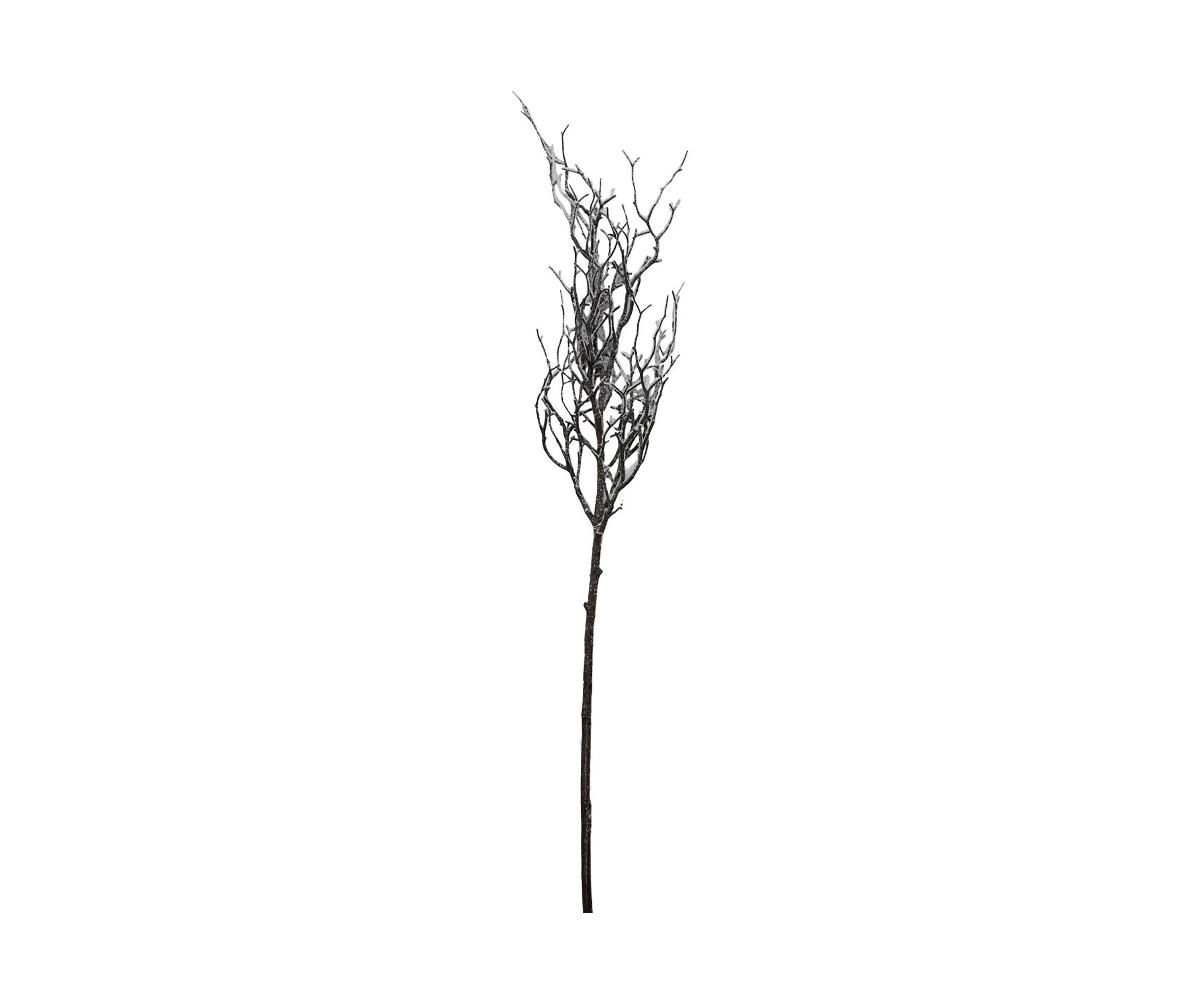 43Inch Brown and White Frosted Artificial Christmas Poplar Tree Branch