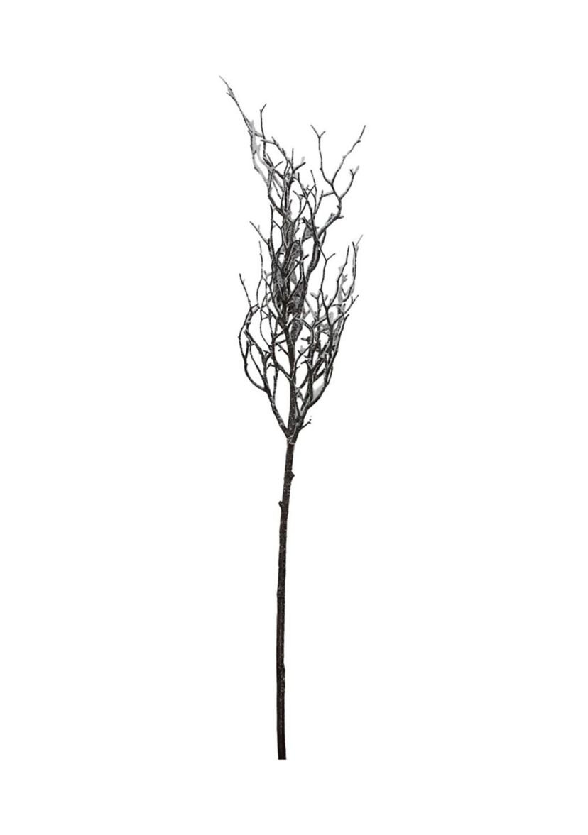 43Inch Brown and White Frosted Artificial Christmas Poplar Tree Branch