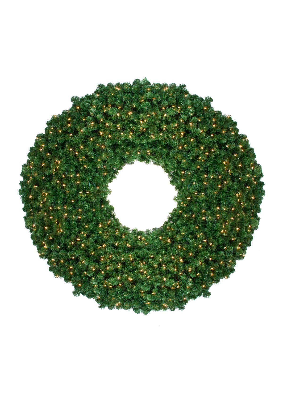 5 Pre-Lit Olympia Pine Commercial Artificial Christmas Wreath - Clear Lights