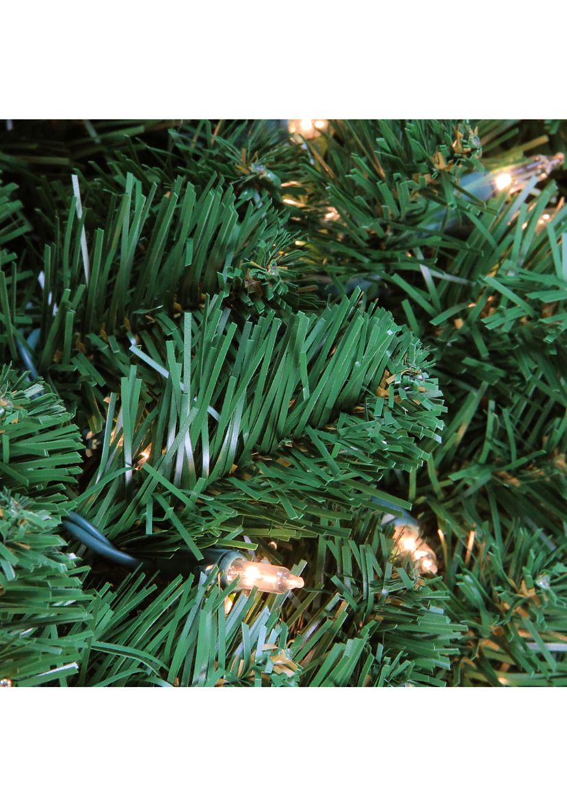 5 Pre-Lit Olympia Pine Commercial Artificial Christmas Wreath - Clear Lights