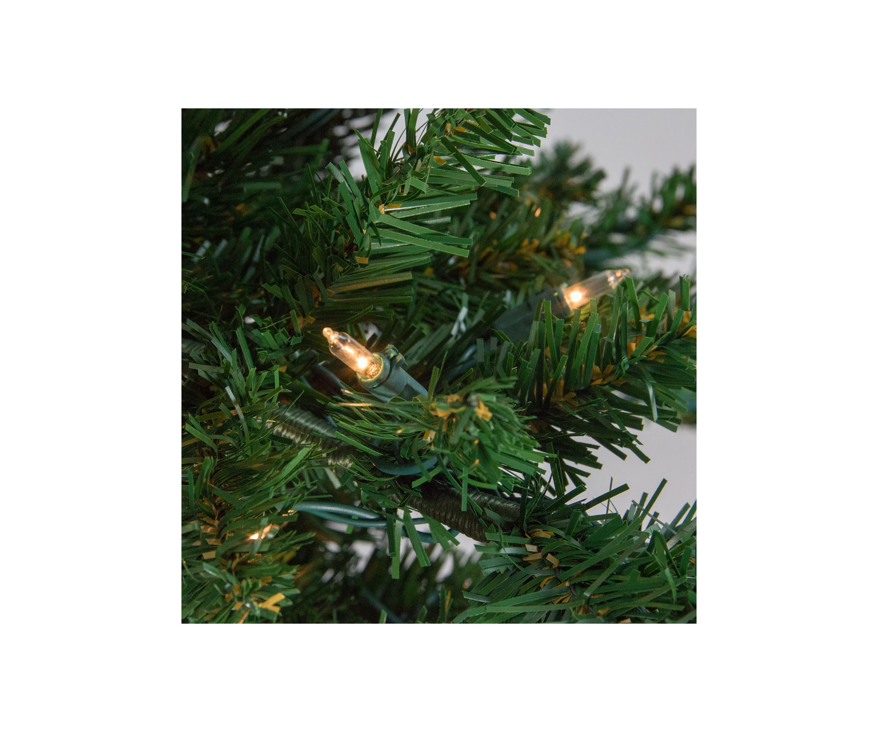9 Pre-Lit Medium Eden Spruce Artificial Christmas Tree - Clear Lights