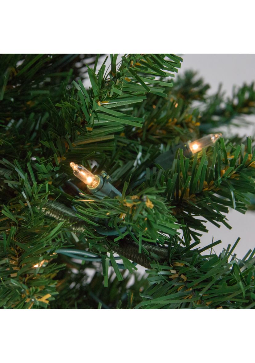 9 Pre-Lit Medium Eden Spruce Artificial Christmas Tree - Clear Lights