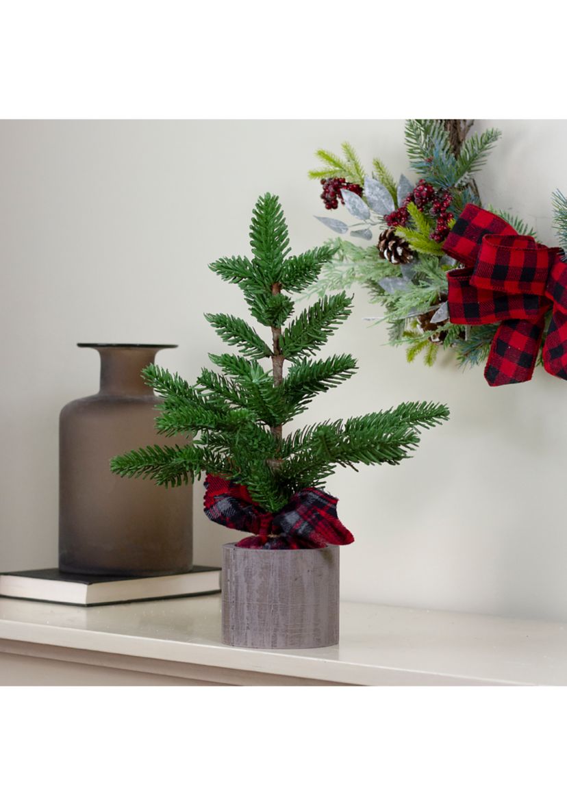 1.3 Potted Pine Medium Artificial Tabletop Christmas Tree - Unlit