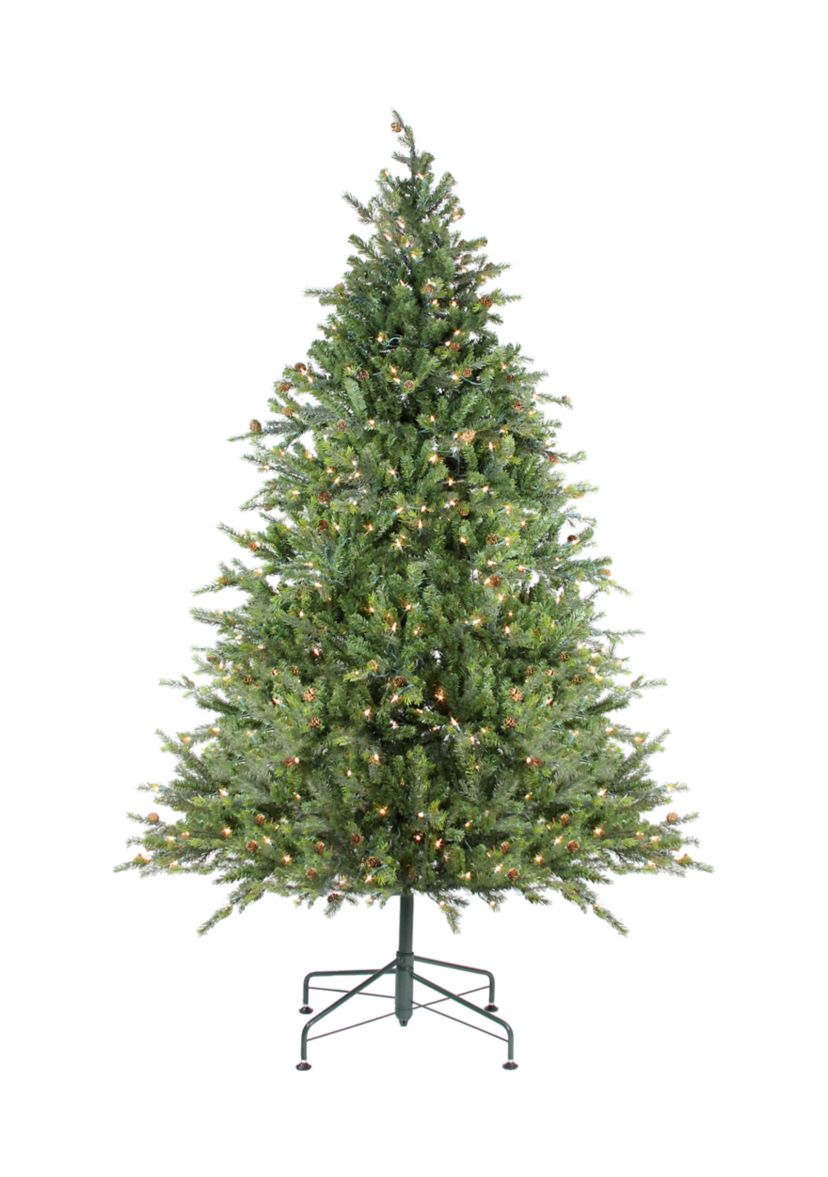 6.5 Pre-Lit Full Hunter Fir Artificial Christmas Tree - Clear Lights