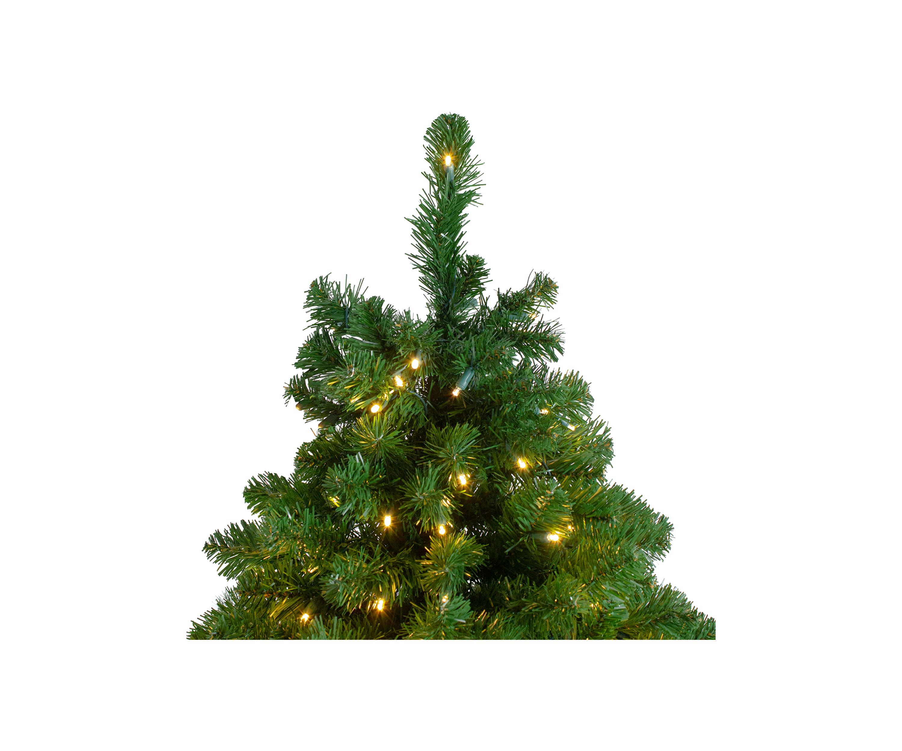 7.5 Pre-Lit Slim Olympia Pine Artificial Christmas Tree - Warm White Lights