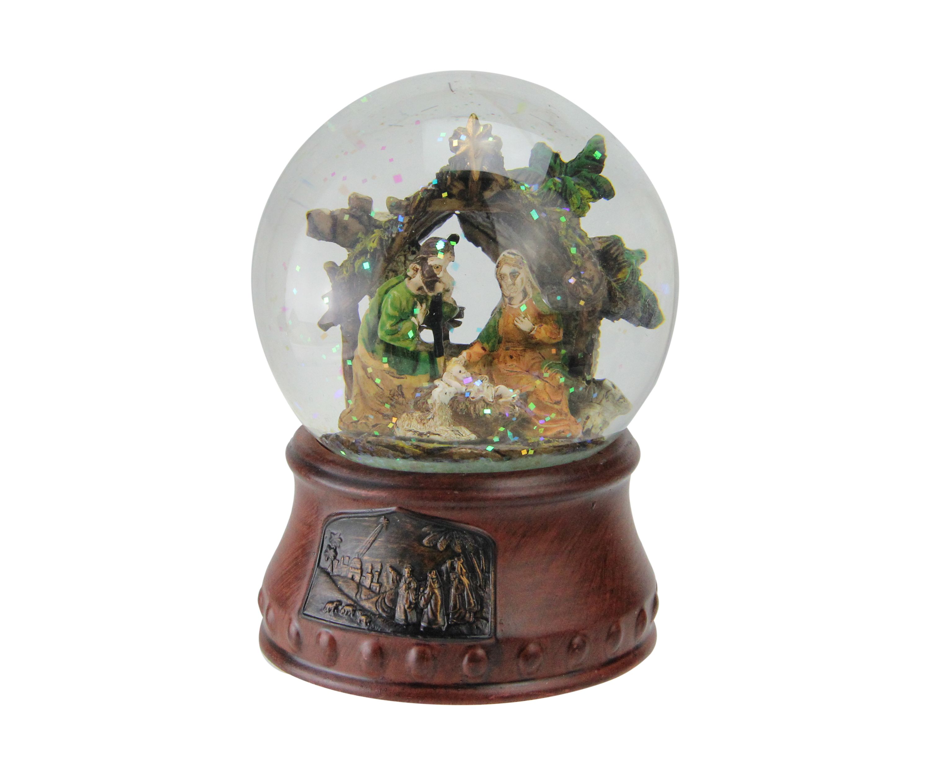 5.5Inch Christmas Nativity Musical Snow Globe