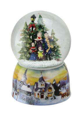 5.5Inch Christmas Carolers Winter Scene Musical Snow Globe