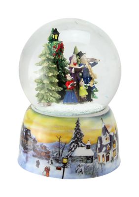 5.5Inch Christmas Carolers Winter Scene Musical Snow Globe