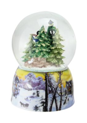 5.5Inch Christmas Carolers Winter Scene Musical Snow Globe