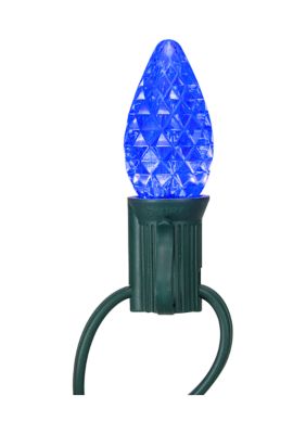 Pack of 25 Faceted C7 LED Multi-Color Christmas Replacement Bulbs