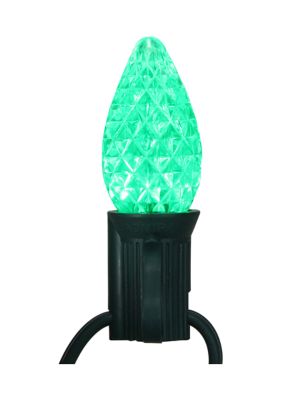 Pack of 25 Faceted C7 LED Multi-Color Christmas Replacement Bulbs