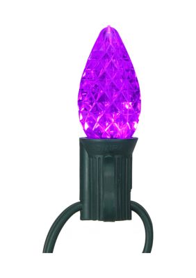 Pack of 25 Faceted C7 LED Multi-Color Christmas Replacement Bulbs