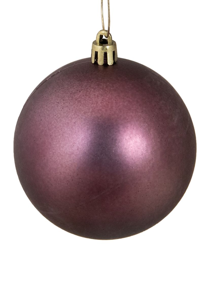 60ct Mulberry Shatterproof 4-Finish Christmas Ball Ornaments 2.5Inch (60mm)