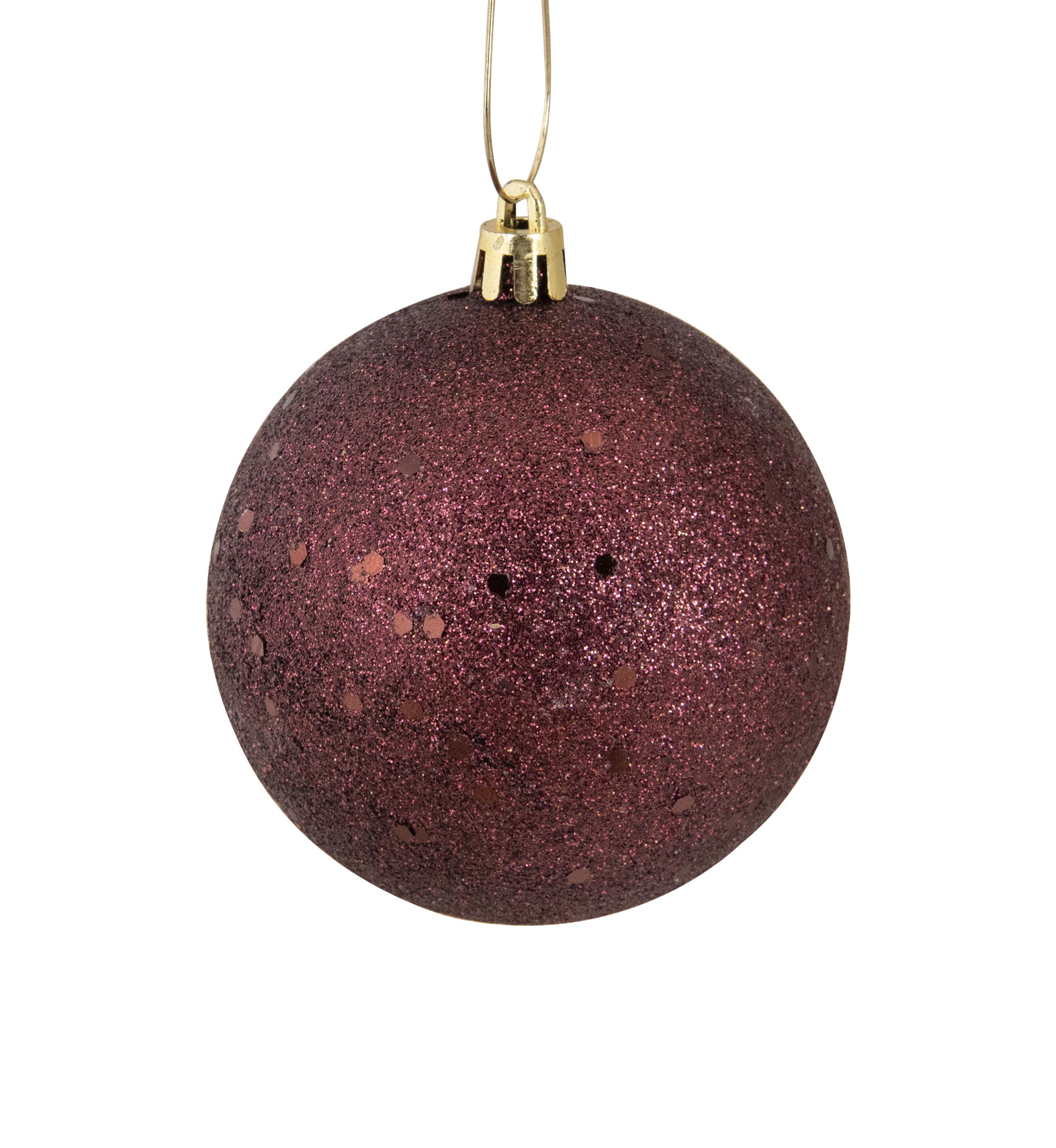 60ct Mulberry Shatterproof 4-Finish Christmas Ball Ornaments 2.5Inch (60mm)