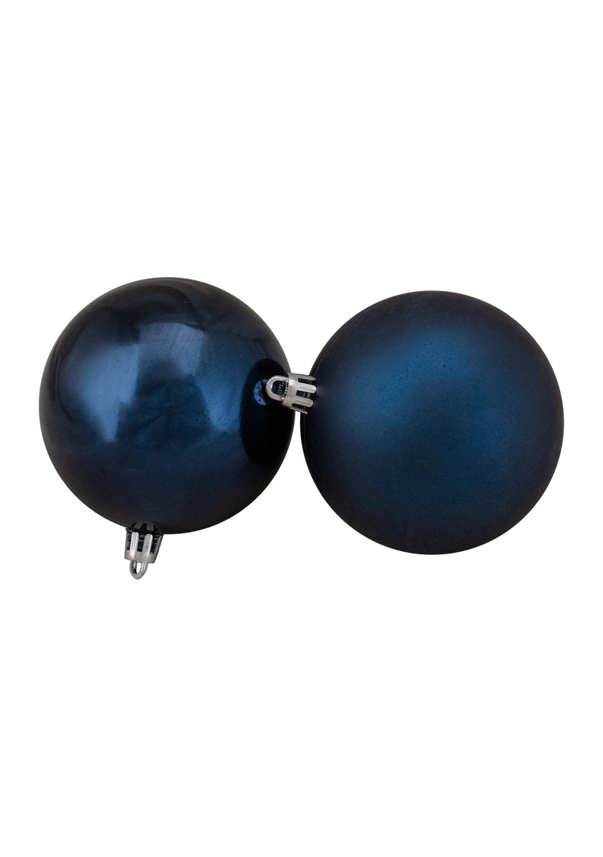 60ct Sapphire Blue Shatterproof 2-Finish Christmas Ball Ornaments 2.5Inch (63mm)
