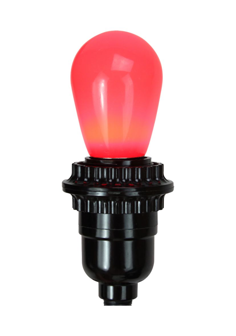 Pack of 25 Opaque LED S14 Multi-Color Christmas Replacement Bulbs