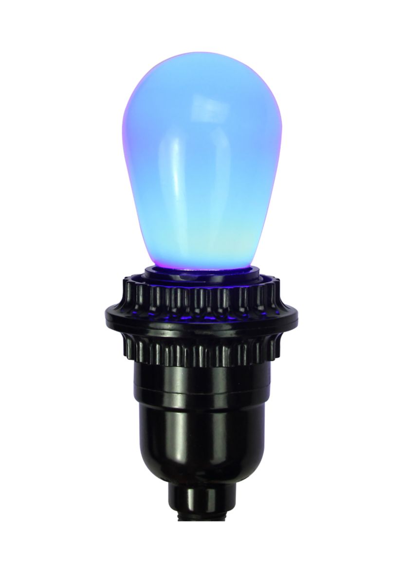 Pack of 25 Opaque LED S14 Multi-Color Christmas Replacement Bulbs