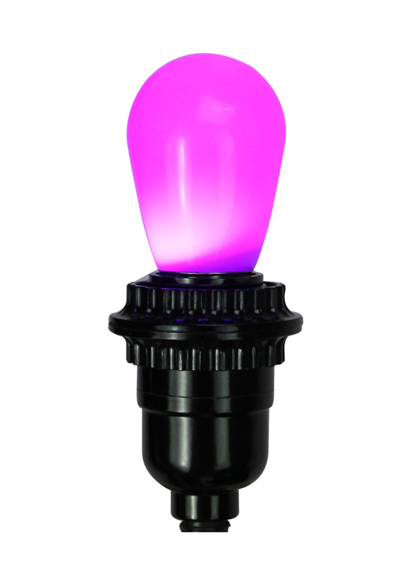Pack of 25 Opaque LED S14 Multi-Color Christmas Replacement Bulbs