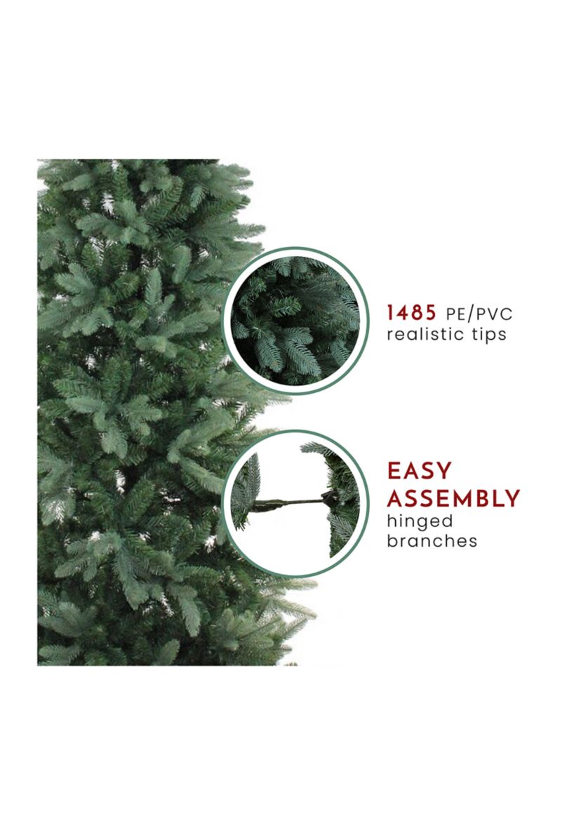 7.5 Green Slim Washington Frasier Fir Artificial Christmas Tree - Unlit
