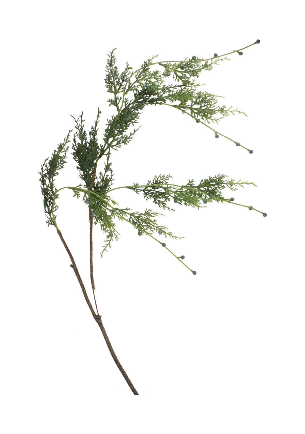 35.5Inch Green and Brown Cypress Hanging Artificial Christmas Spray