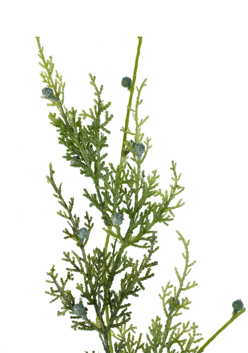 35.5Inch Green and Brown Cypress Hanging Artificial Christmas Spray