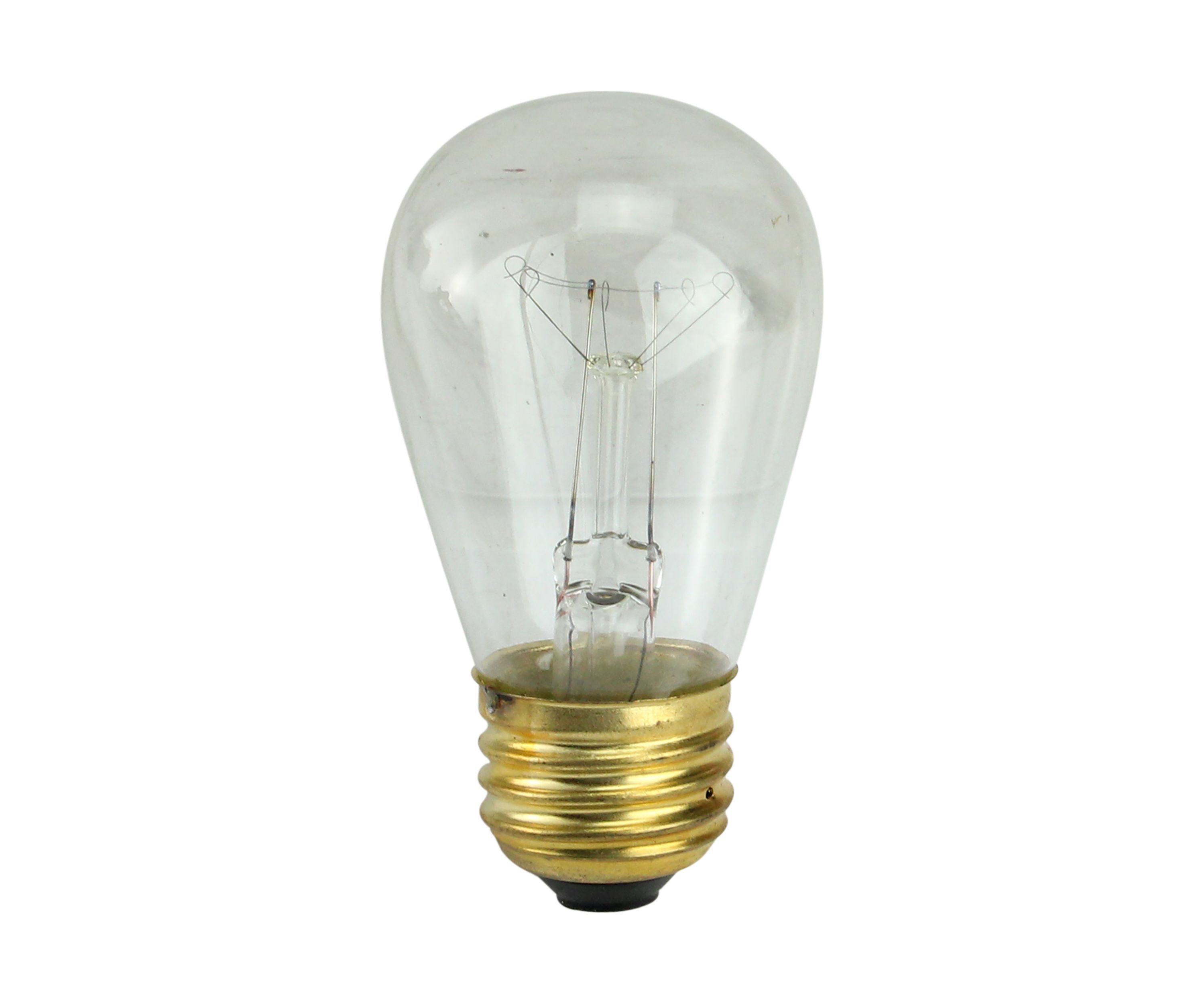 Pack of 25 Incandescent S14 Clear Christmas Replacement Bulbs