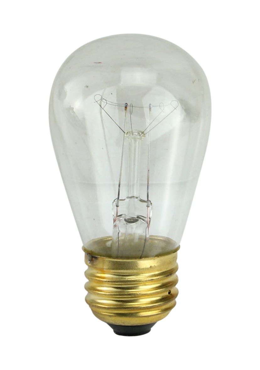 Pack of 25 Incandescent S14 Clear Christmas Replacement Bulbs
