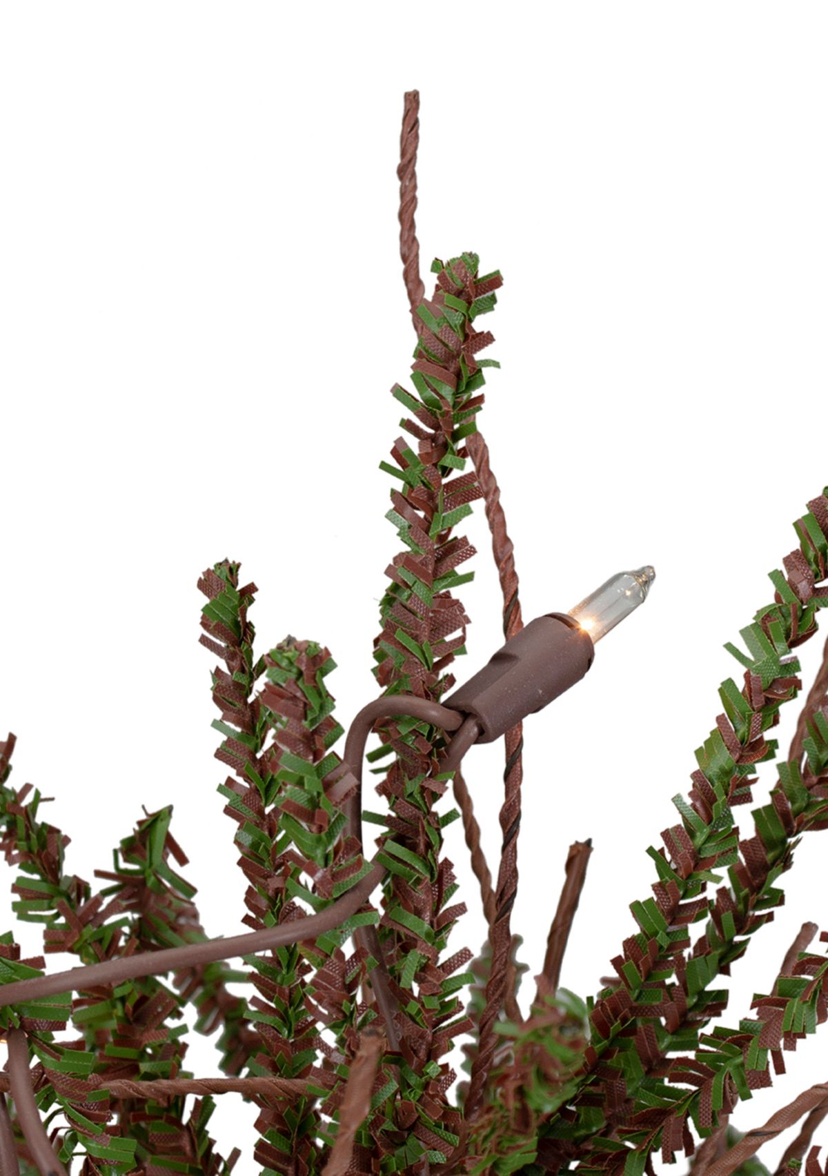 18Inch Pre-Lit Potted Warsaw Twig Artificial Christmas Tree - Clear Lights