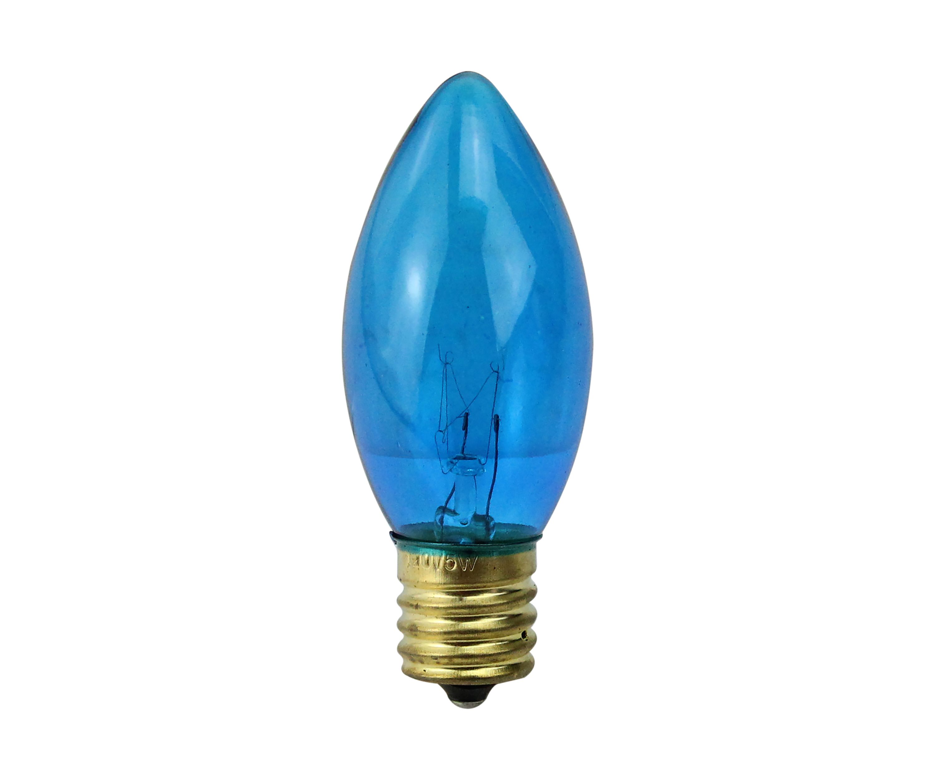 Pack of 25 Incandescent C9 Blue Christmas Replacement Bulbs