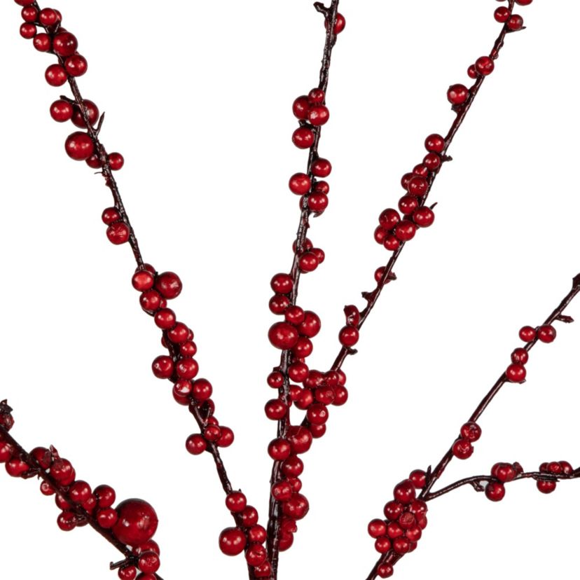 5 Artificial Red Berry Christmas Twig Tree  Unlit