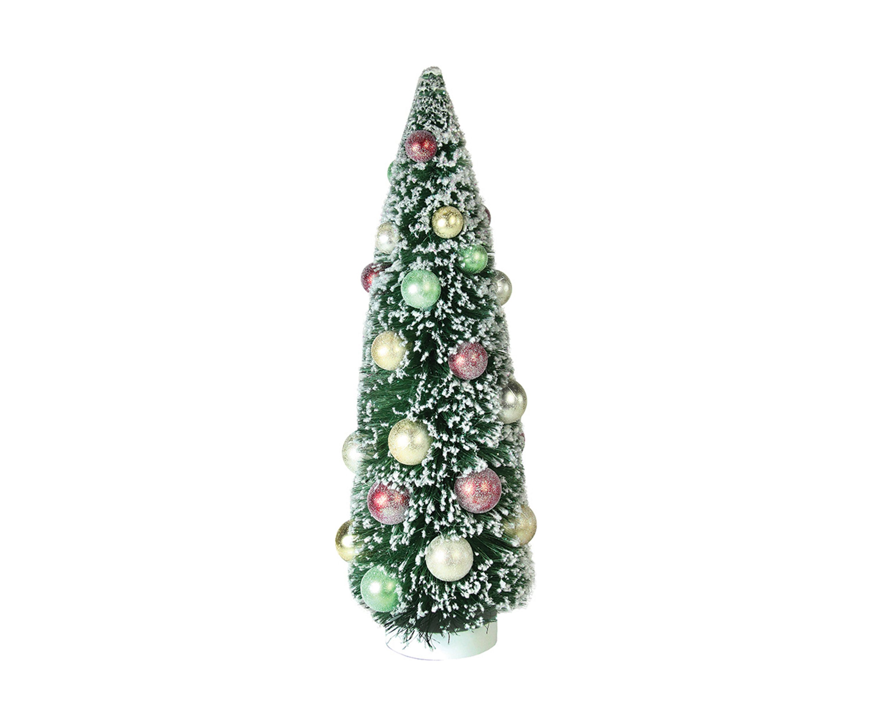 15Inch Green Frosted Sisal Pine Artificial Christmas Tabletop Tree