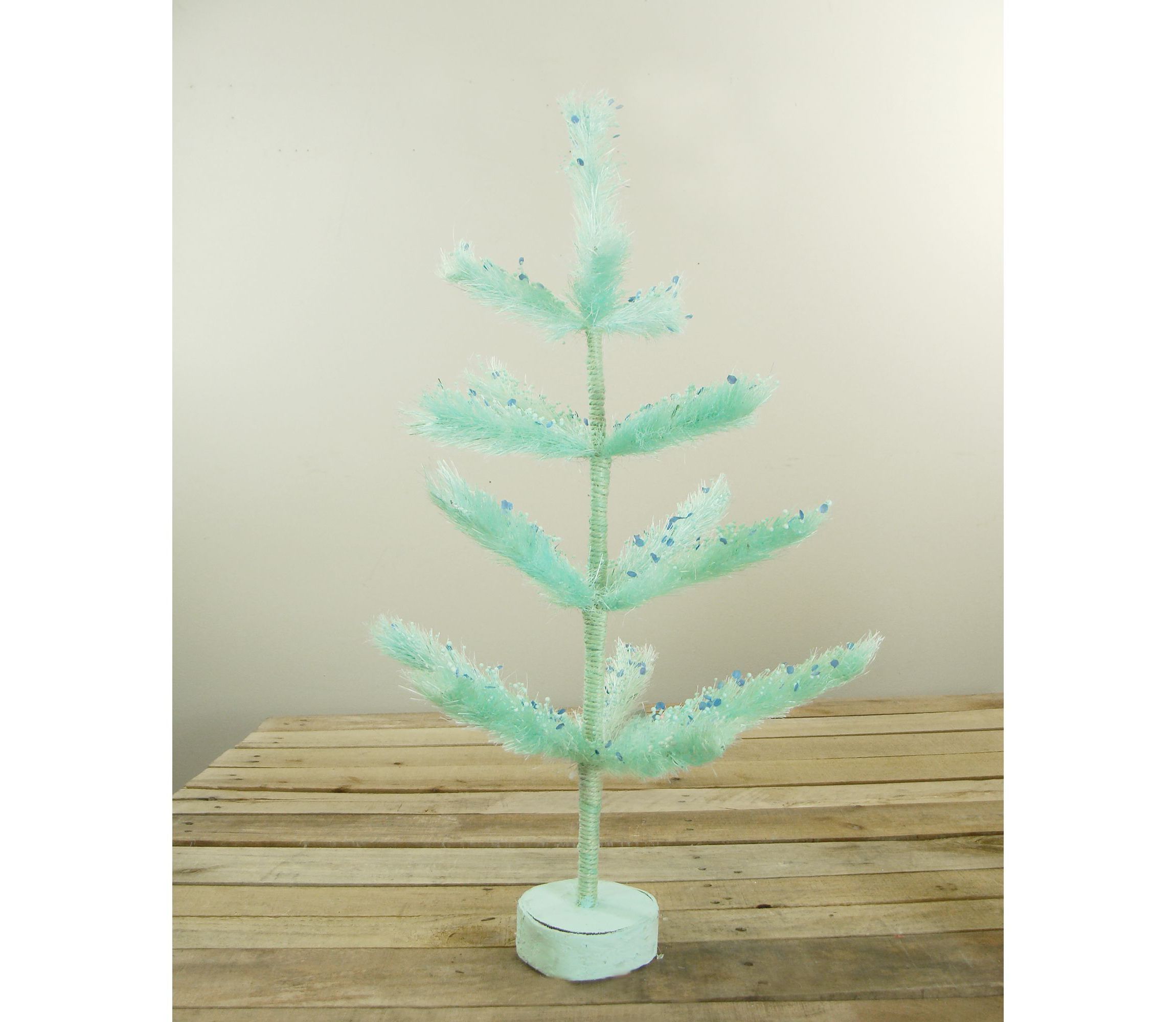 2 Pastel Green Pine Artificial Easter Tree - Unlit