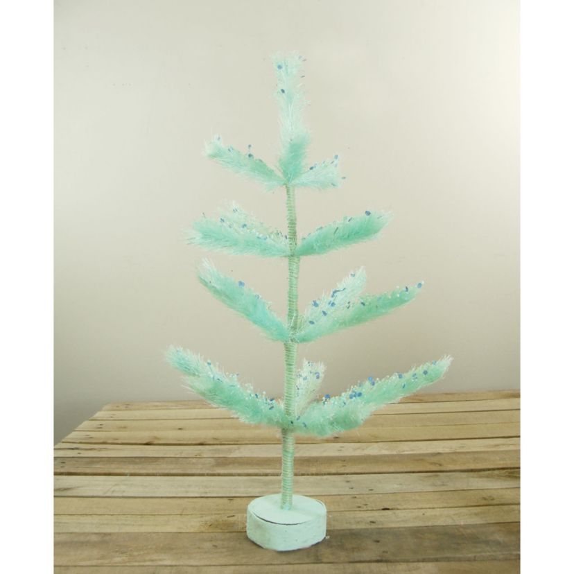 2 Pastel Green Pine Artificial Easter Tree - Unlit