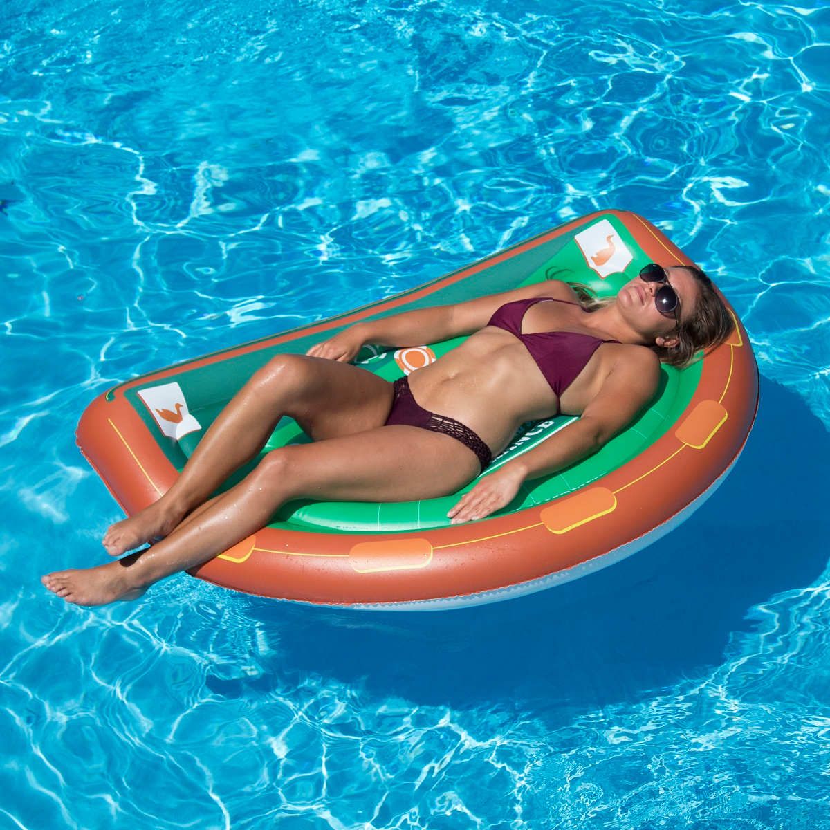 60" Green and Brown Inflatable Blackjack Table Game with Water Proof Cards