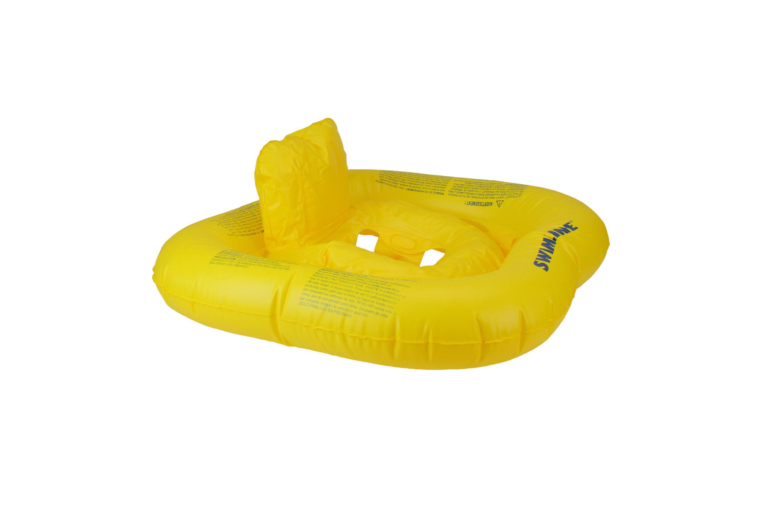 22" Inflatable Yellow Baby Buoy Swimming Pool Float