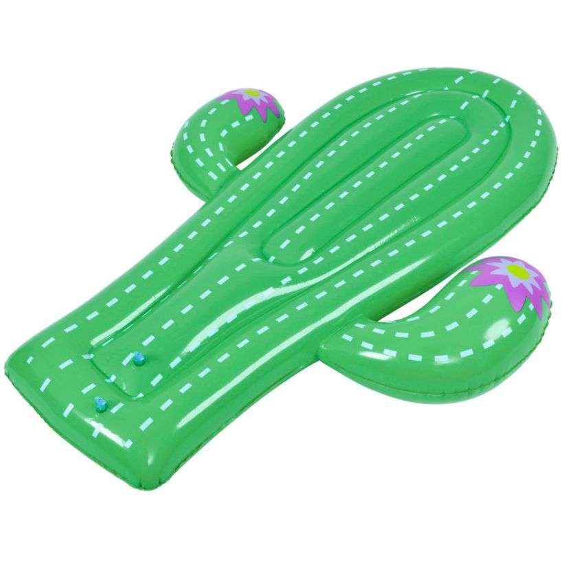 5.75 Inflatable Green Jumbo Cactus Shaped Pool Float