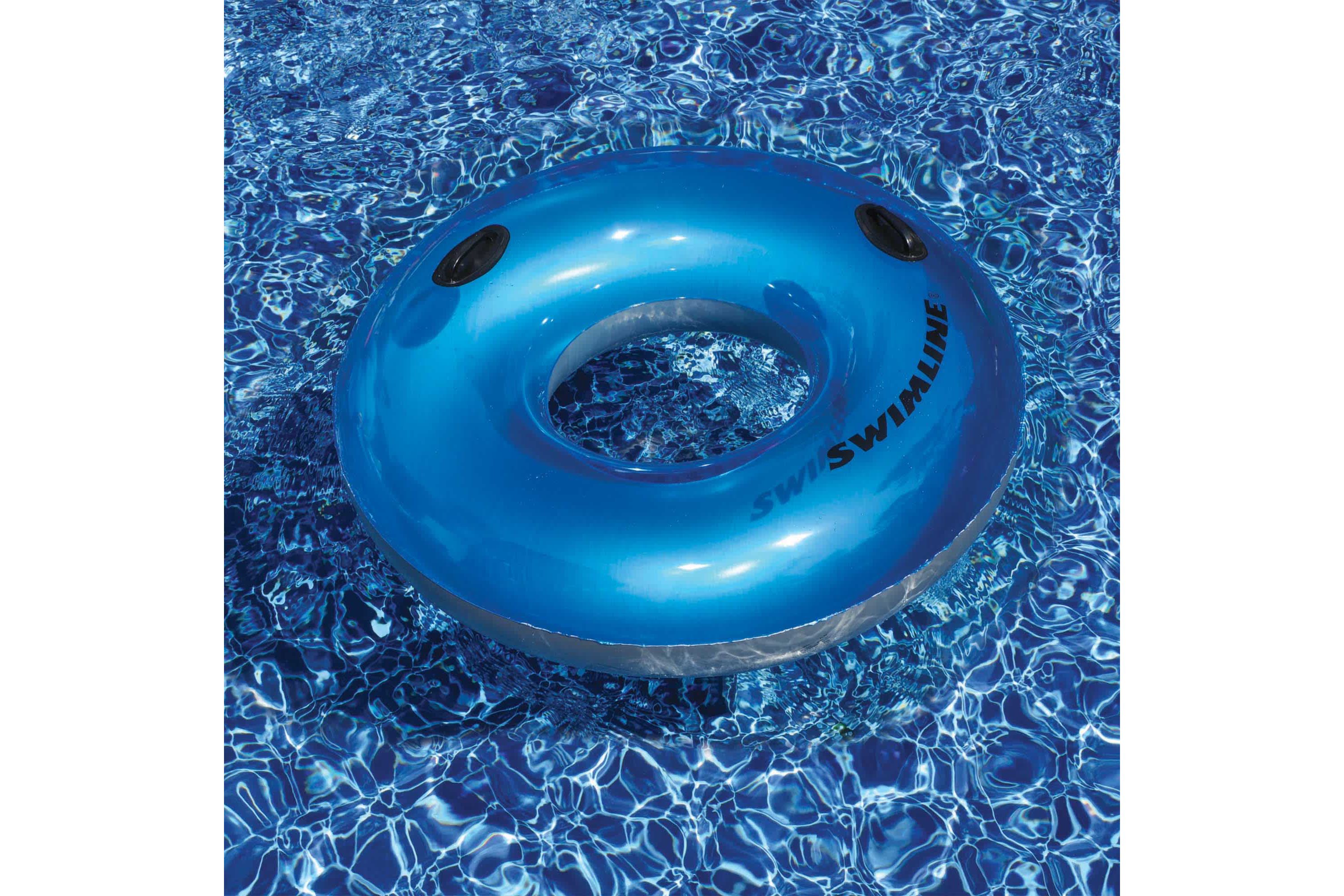 Inflatable Swimming Pool Inner Tube Ring Float - 48" - Blue