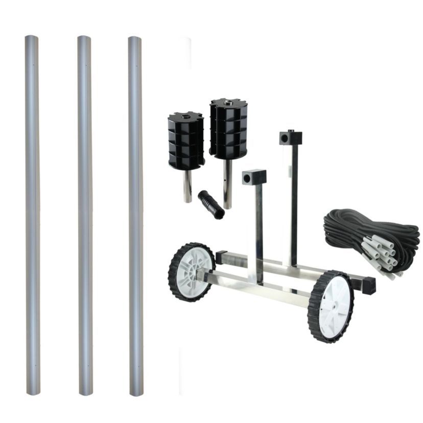 8ft x 3in Pool Cover Reel System with Tubes