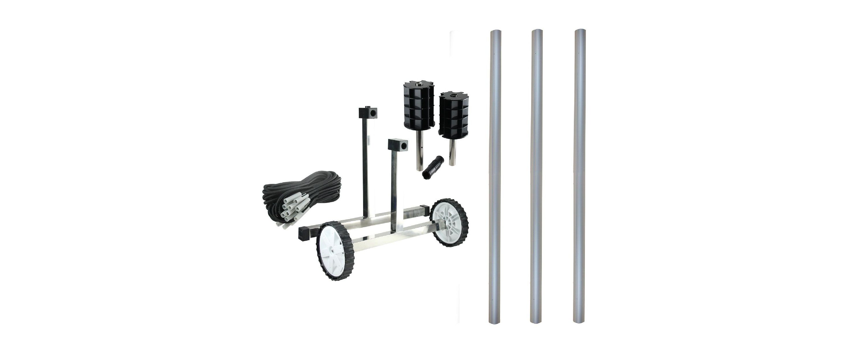 8ft x 3in Pool Cover Reel System with Tubes