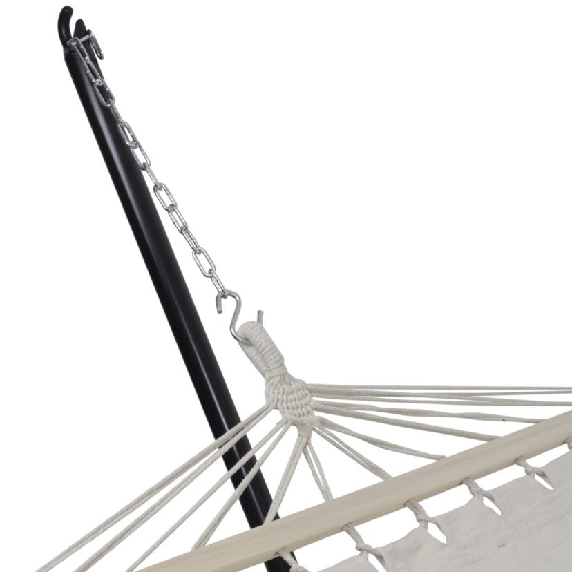 78" Beige Cotton Macrame Hammock