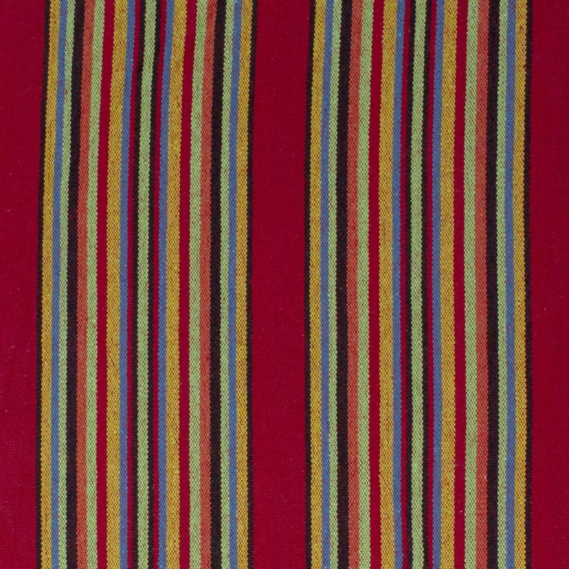 Cotton Striped Hammock - 75" x 59" - Red and Green