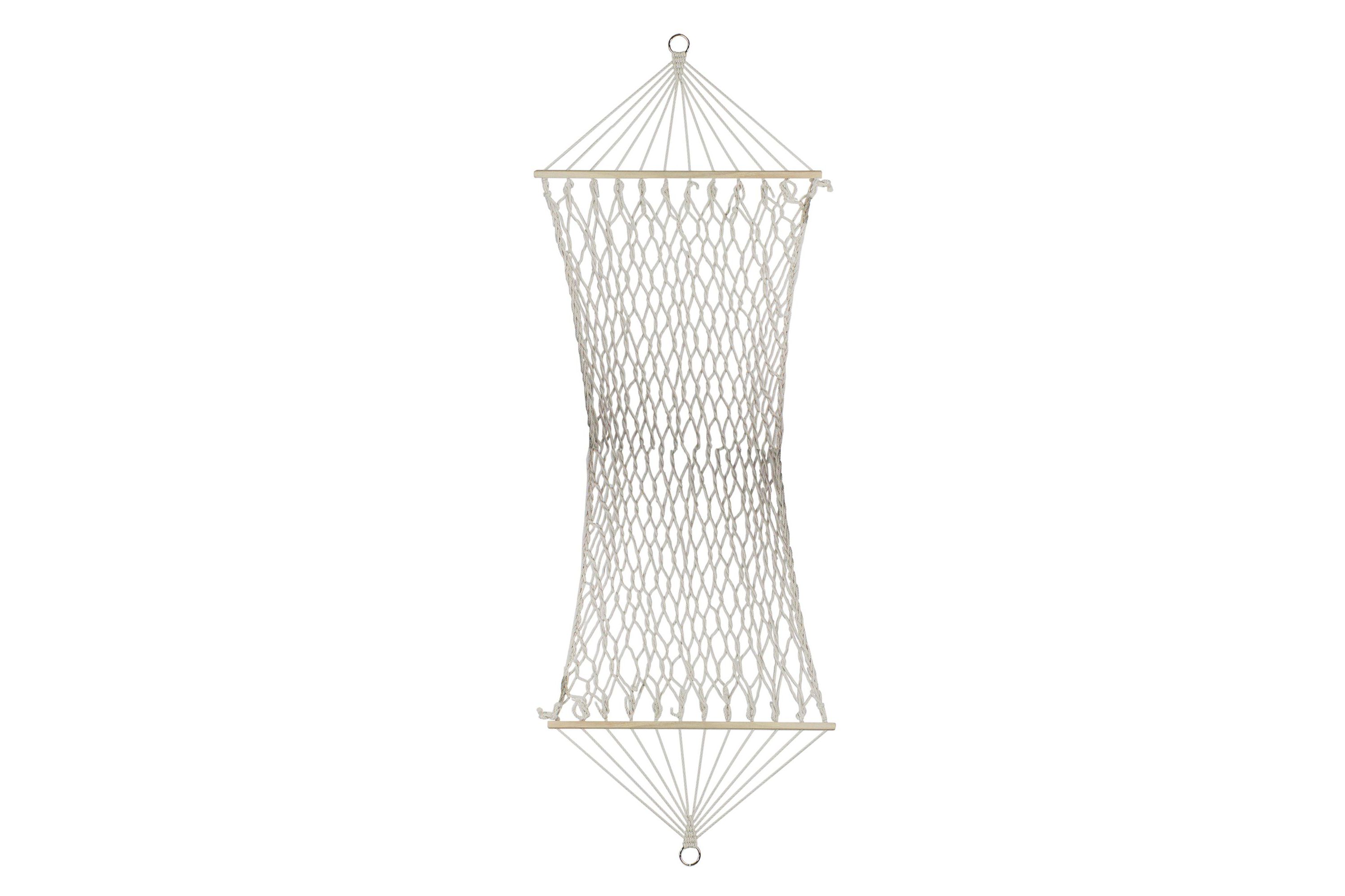 78" x 31" Natural Macrame Hammock with Bars