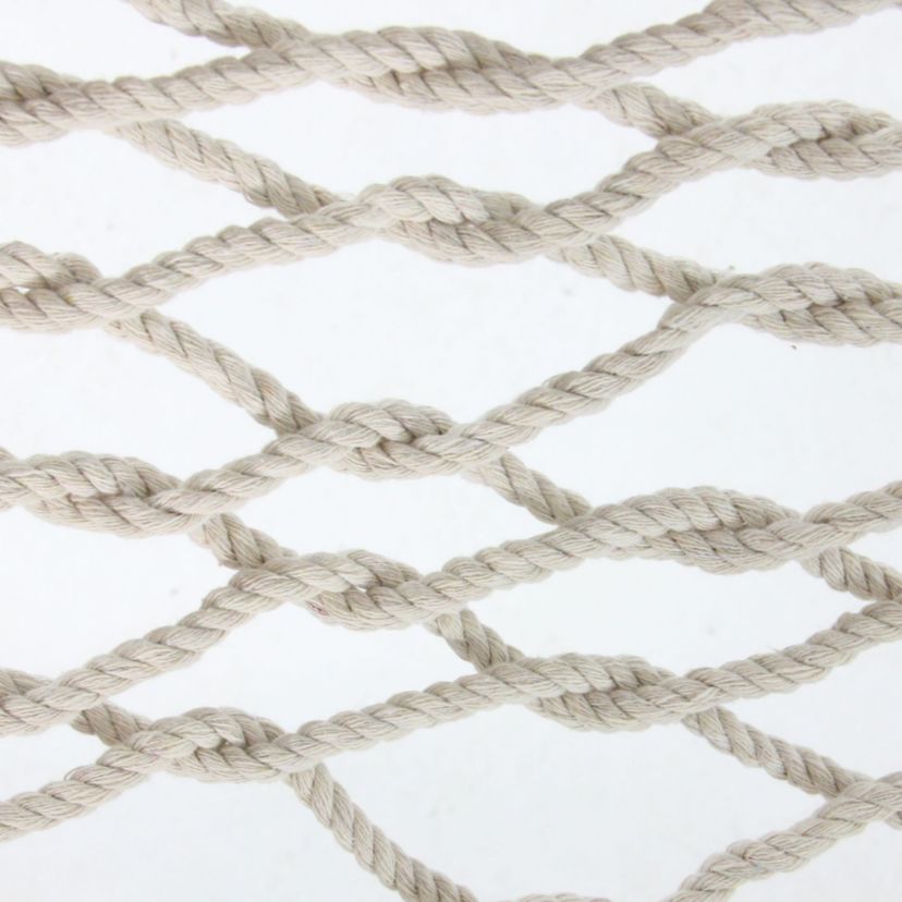 78" x 31" Natural Macrame Hammock with Bars