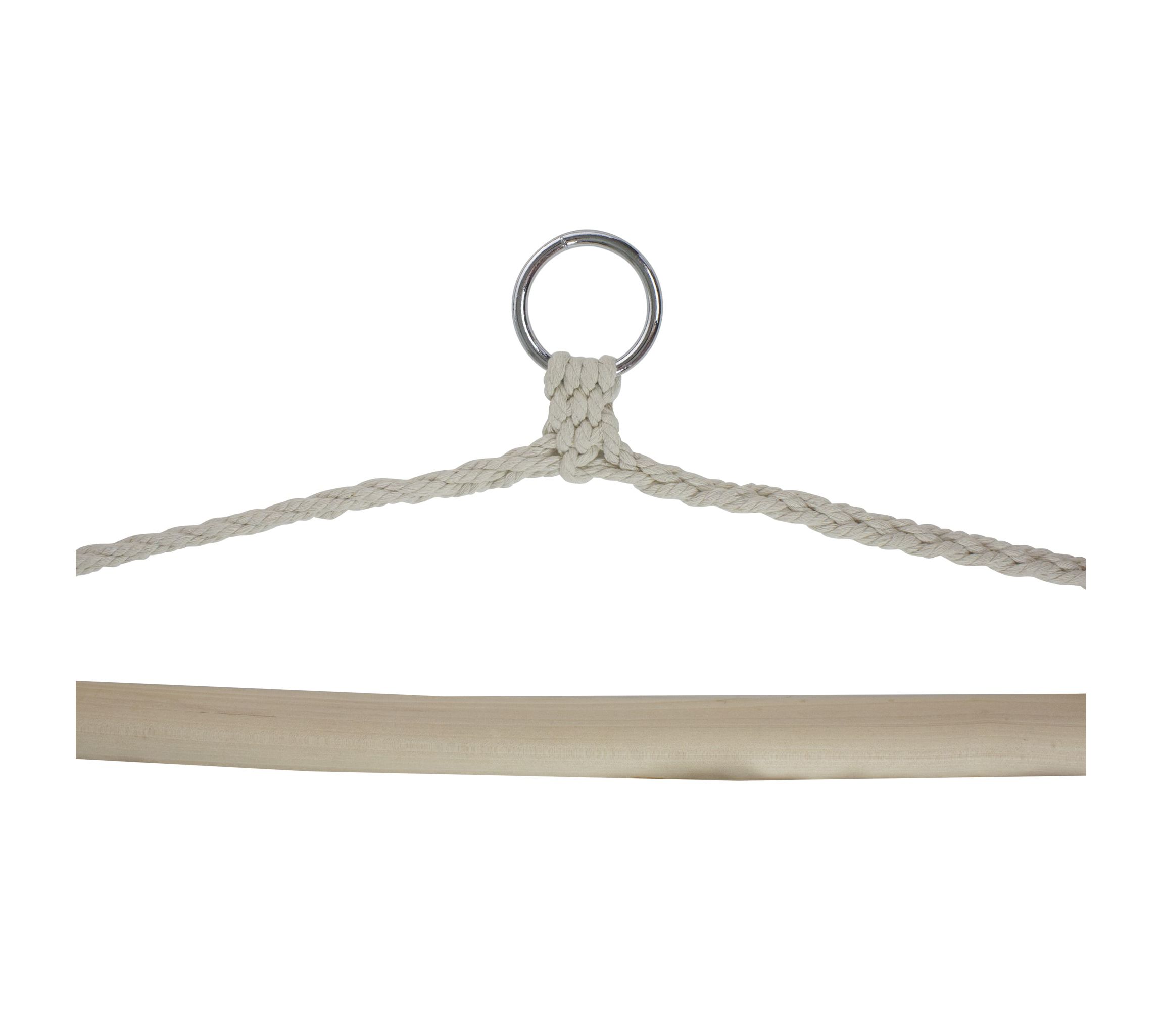 46" MacramÃ© Hammock Chair with Cream Cushion