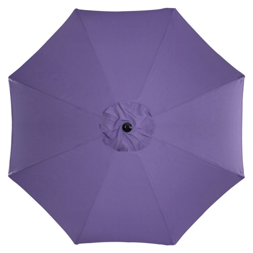 9ft Outdoor Patio Market Umbrella with Hand Crank and Tilt  Purple