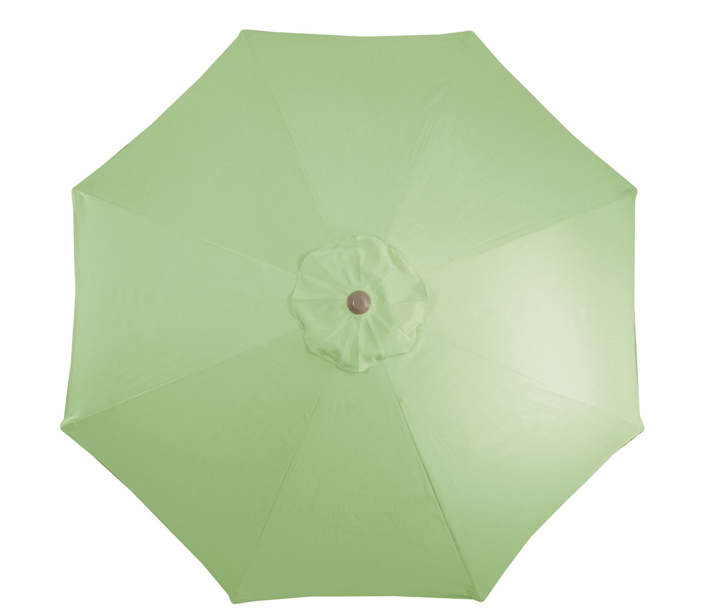 9ft Outdoor Patio Market Umbrella with Hand Crank and Tilt  Sage Green