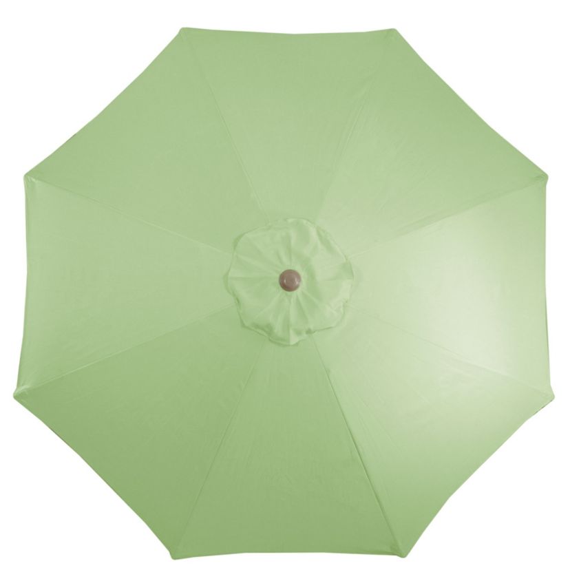 9ft Outdoor Patio Market Umbrella with Hand Crank and Tilt  Sage Green