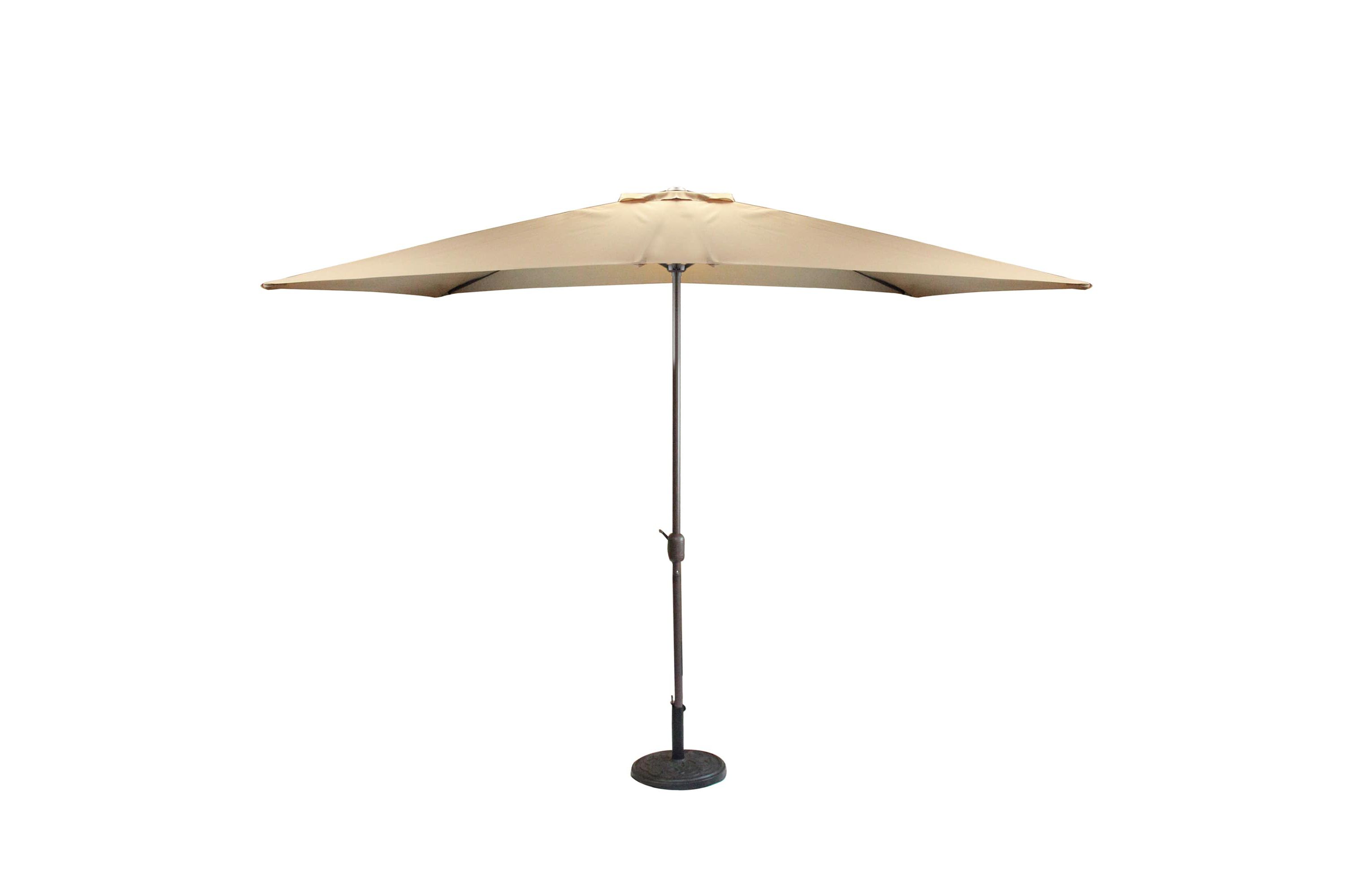 8.5 Outdoor Patio Market Umbrella with Hand Crank - Dark Beige