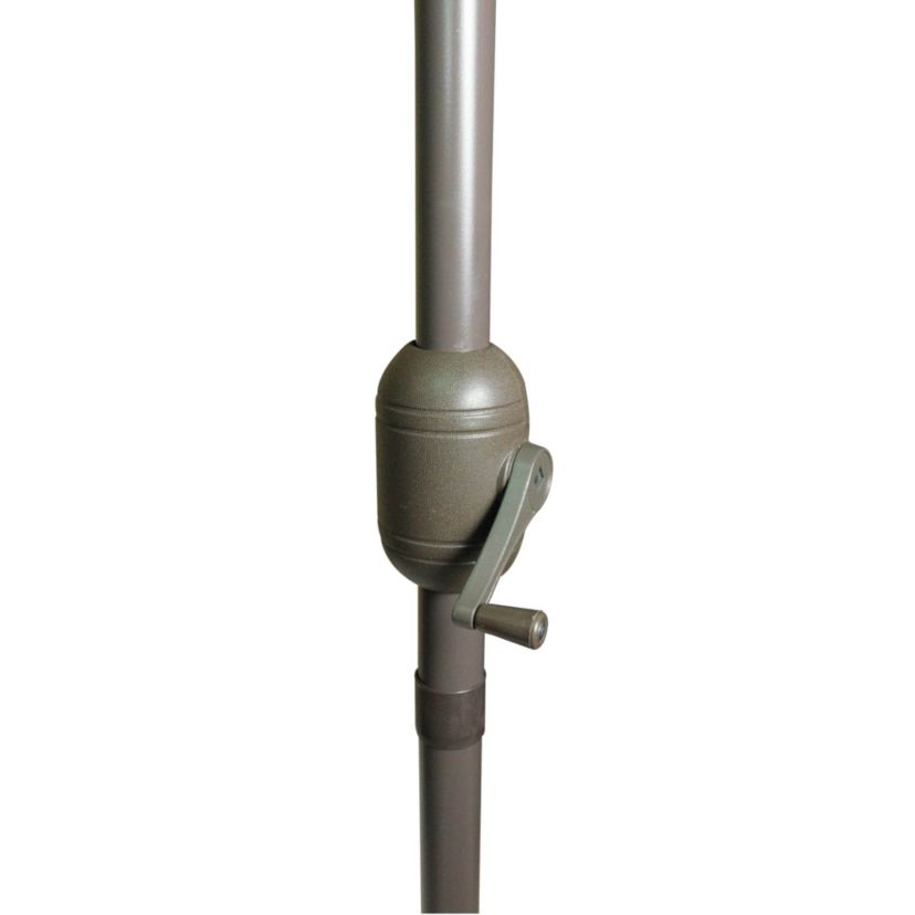 8.5 Outdoor Patio Market Umbrella with Hand Crank - Dark Beige