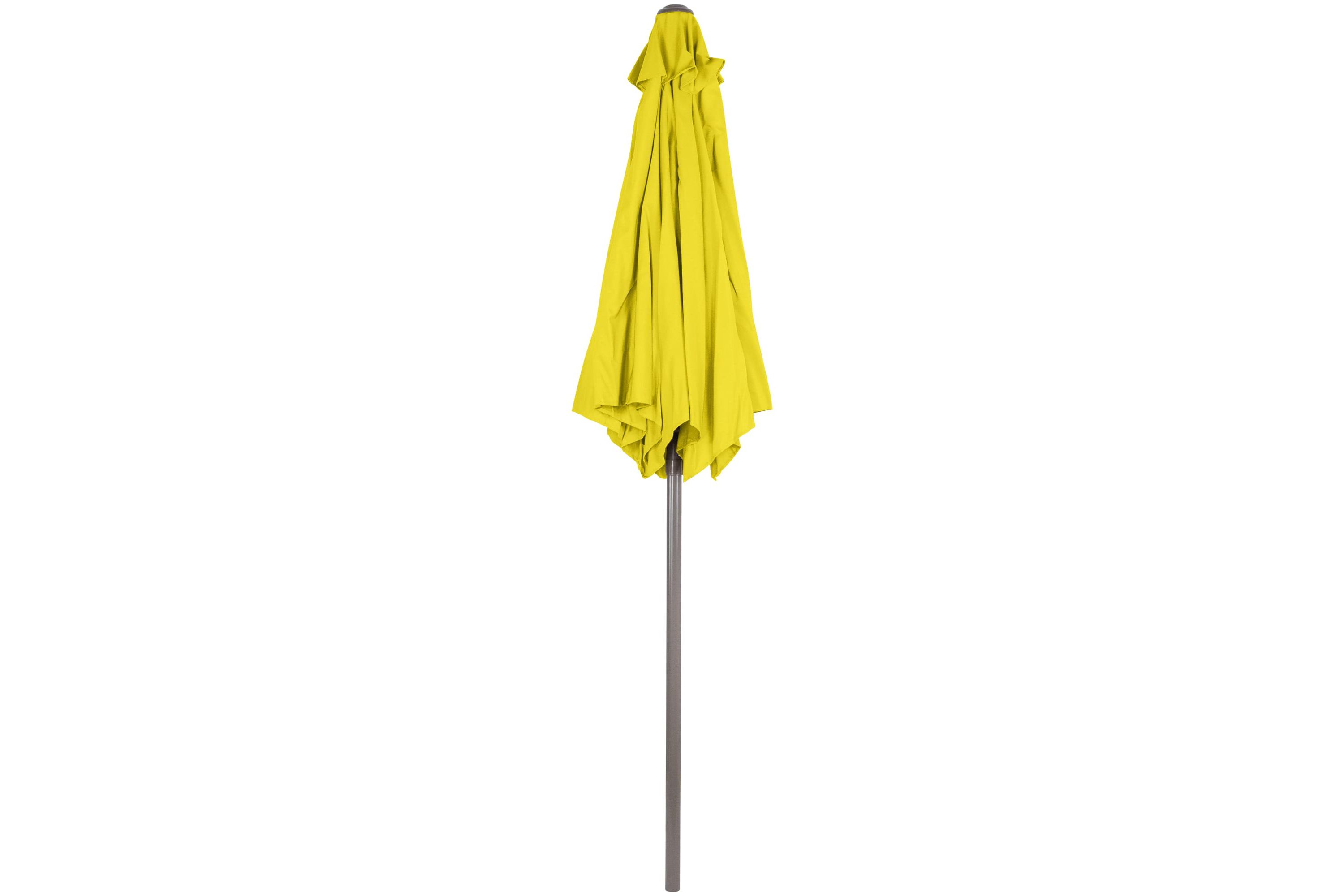 7.5ft Outdoor Patio Market Umbrella with Hand Crank  Yellow